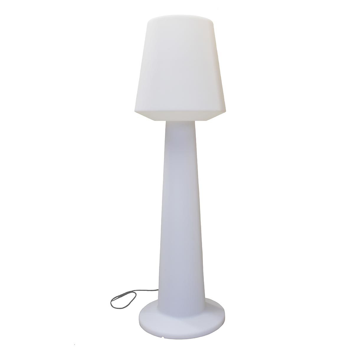 AUSTRAL-Lampadaire filaire plastique blanc H170cm (photo) AUSTRAL-Lampadaire filaire plastique blanc H170cm
