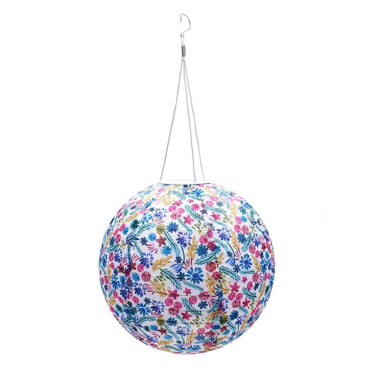 STUPA - Lampion solaire nylon multicolore D30cm