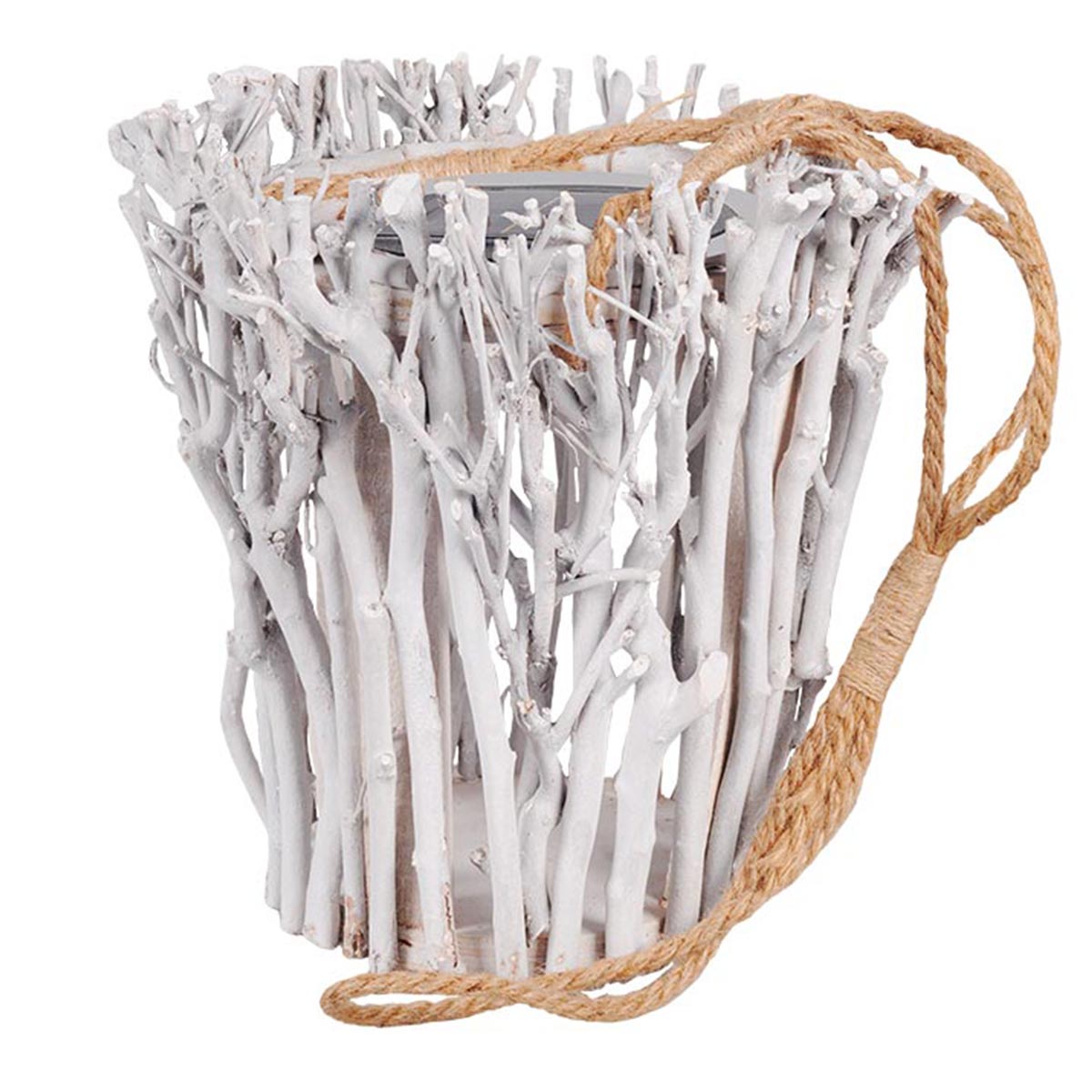 SAM-Suspension solaire bois blanc H73cm