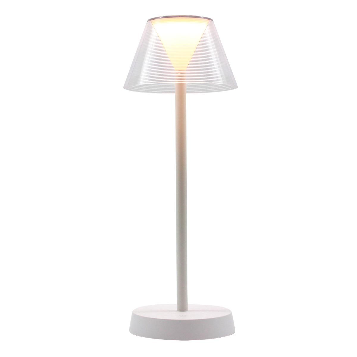 Lampe de table sans fil LED Plastique Blanc H34CM