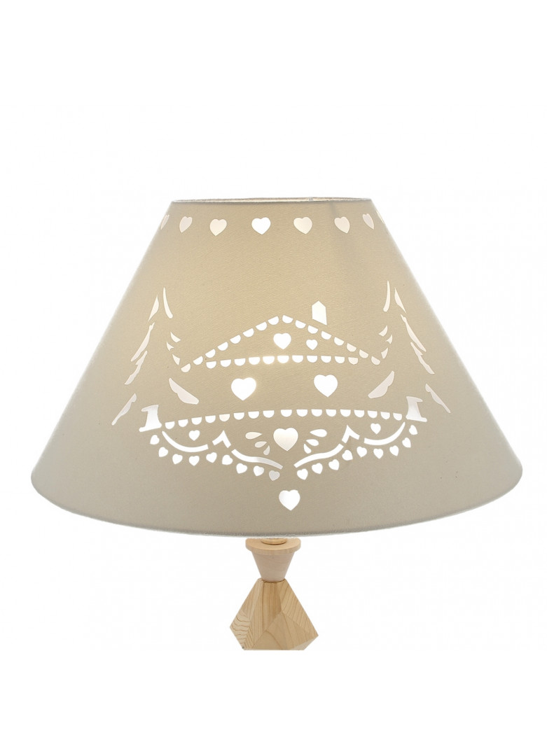 Abat-jour conique chalet crème D40cm (photo) Abat-jour conique chalet crème D40cm
