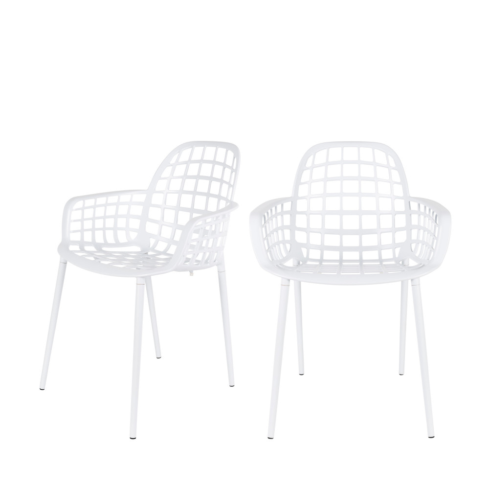 2 chaises indoor et outdoor blanc 2 chaises indoor et outdoor blanc