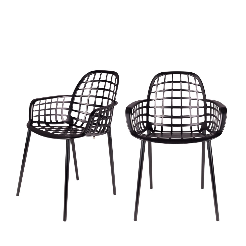 2 chaises indoor et outdoor noir 2 chaises indoor et outdoor noir