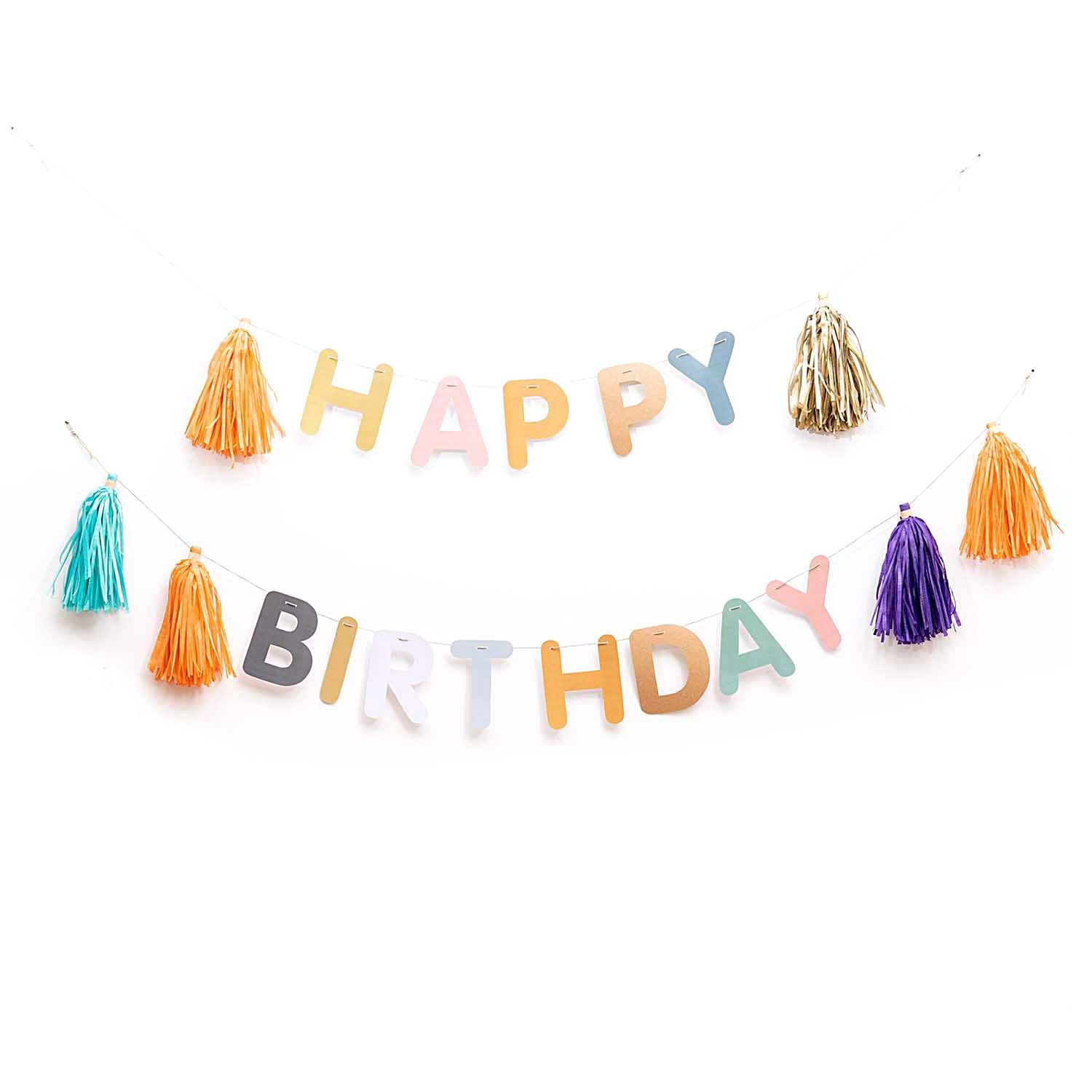 Guirlande Happy Birthday 3m (photo) Guirlande Happy Birthday 3m