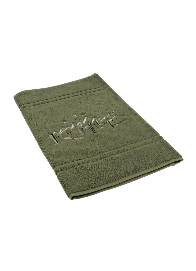 Tapis de bain en coton vert 90x50 Tapis de bain en coton vert 90x50