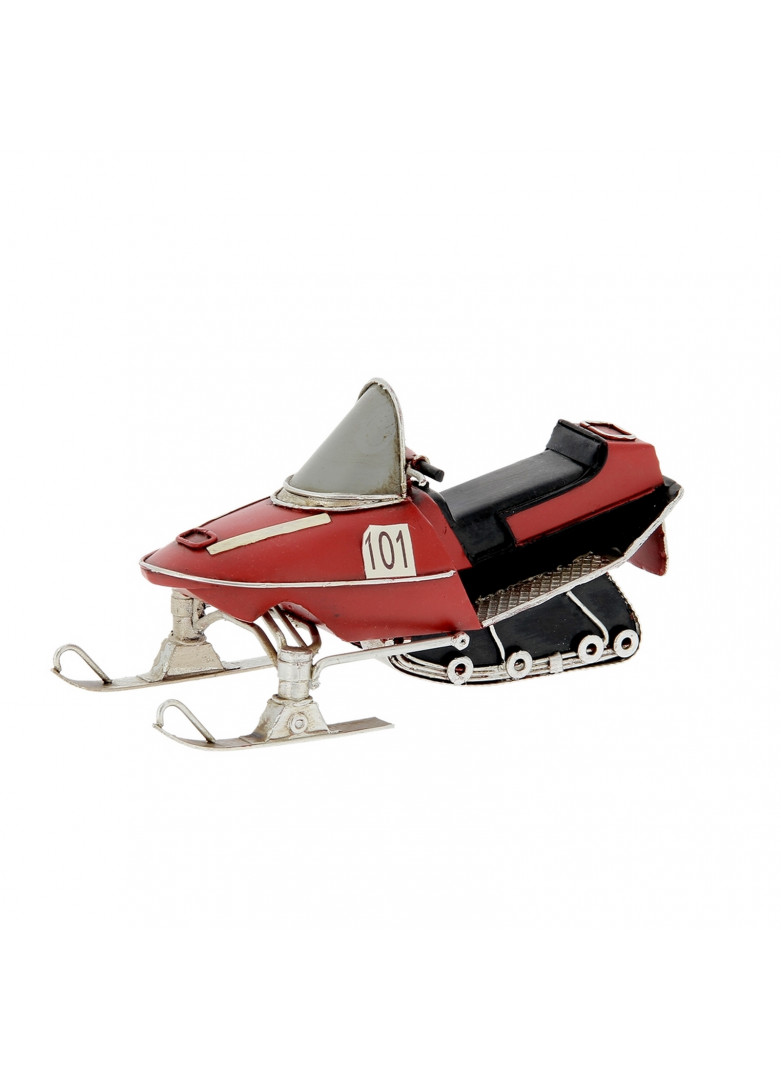 Scooter des neiges métallique rouge Scooter des neiges métallique rouge