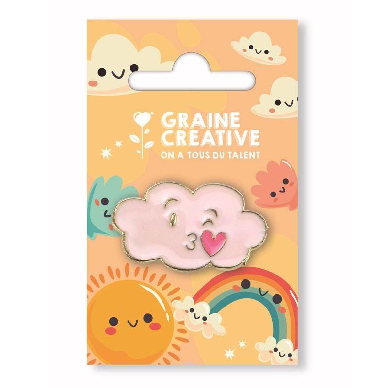 Pin's en métal nuage rose Pin's en métal nuage rose