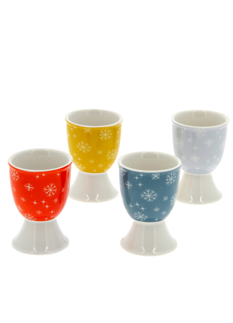 Coquetier en porcelaine - Lot de 4 (photo) Coquetier en porcelaine - Lot de 4