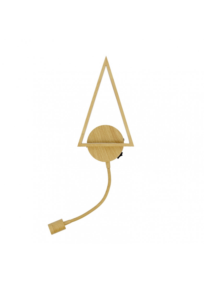 Applique led sapin liseuse métal bois H28cm (photo) Applique led sapin liseuse métal bois H28cm