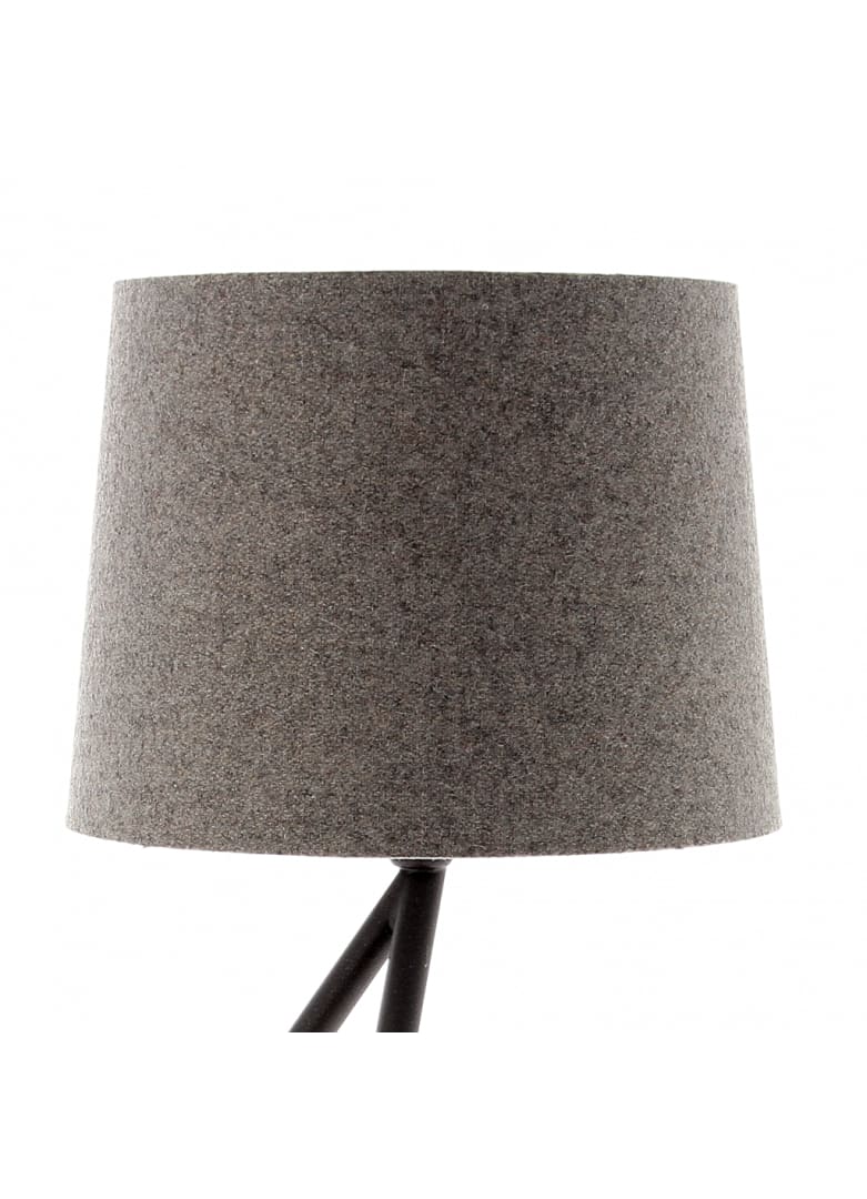 Abat-jour cylindrique en laine gris D20cm (photo) Abat-jour cylindrique en laine gris D20cm