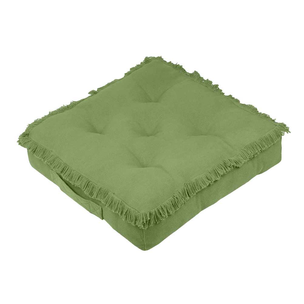 Coussin de sol en coton vert 45x45 Coussin de sol en coton vert 45x45