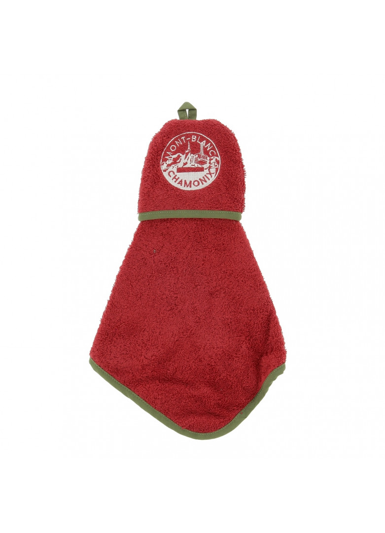 Torchon manique en coton rouge Torchon manique en coton rouge