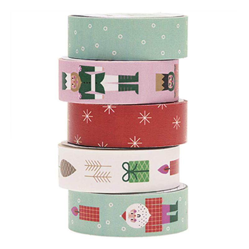 Set de 5 masking tapes Noël Set de 5 masking tapes Noël