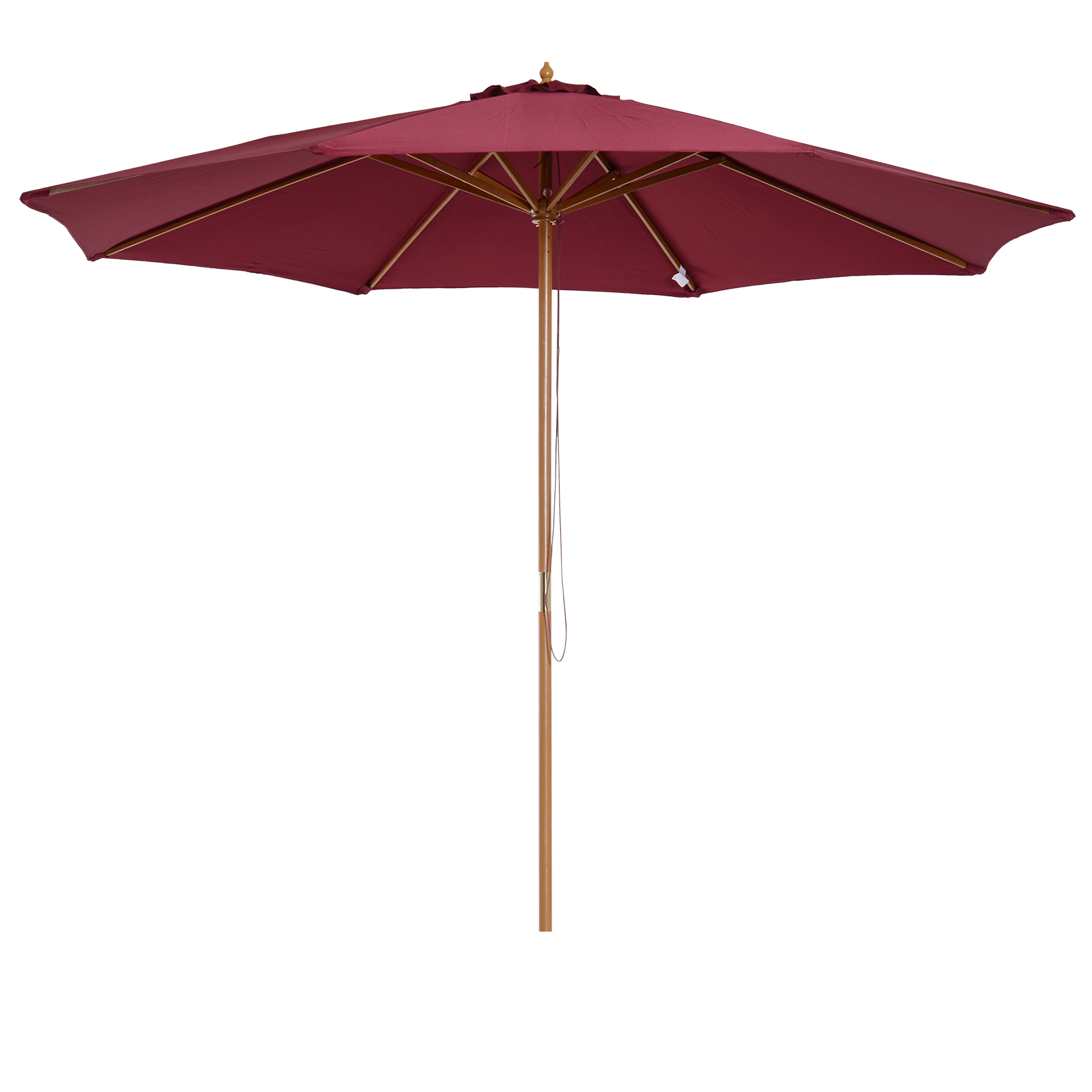 Parasol rond grande taille rouge