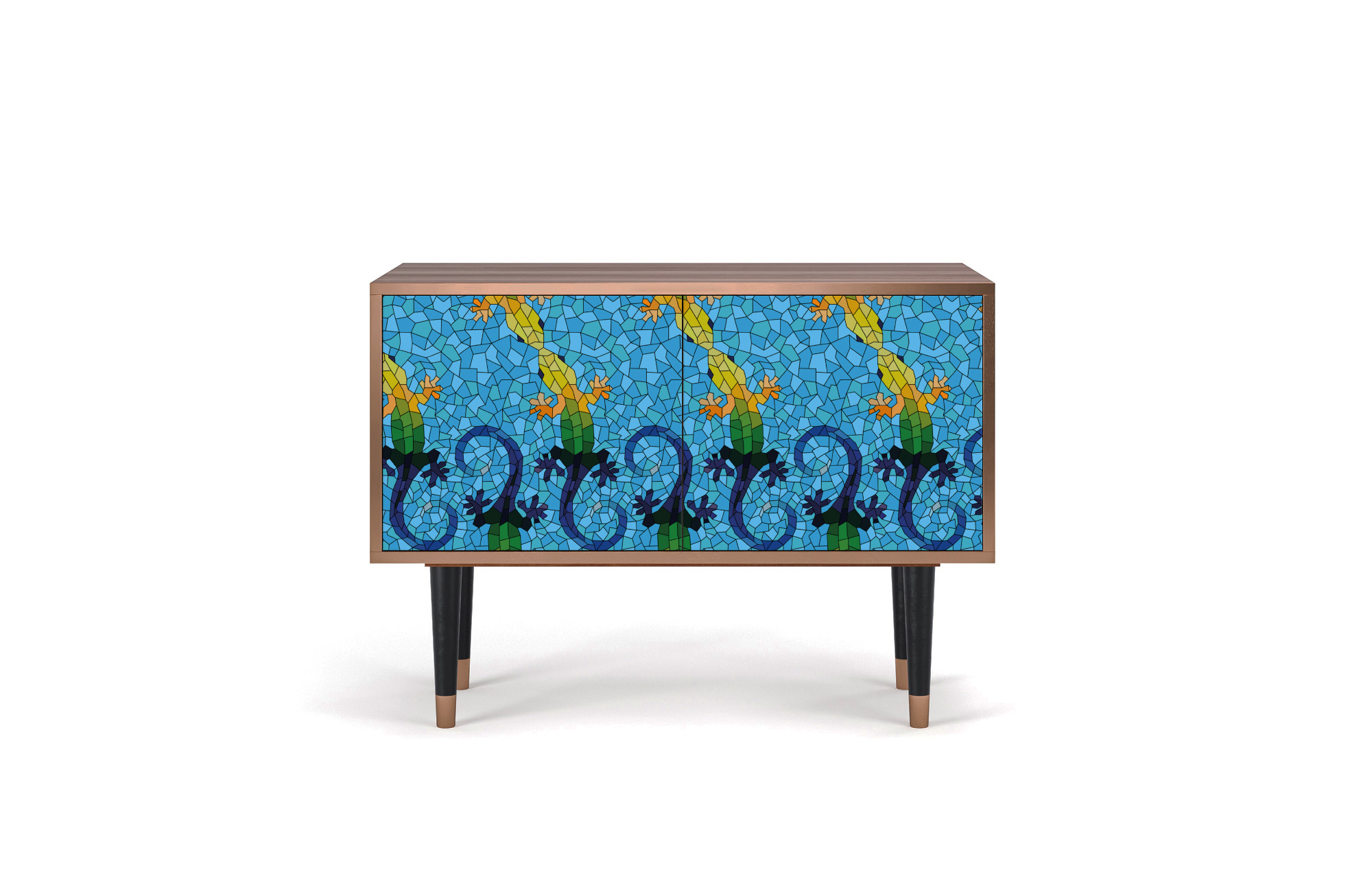 Buffet bleu 94cm 2 portes Buffet bleu 94cm 2 portes