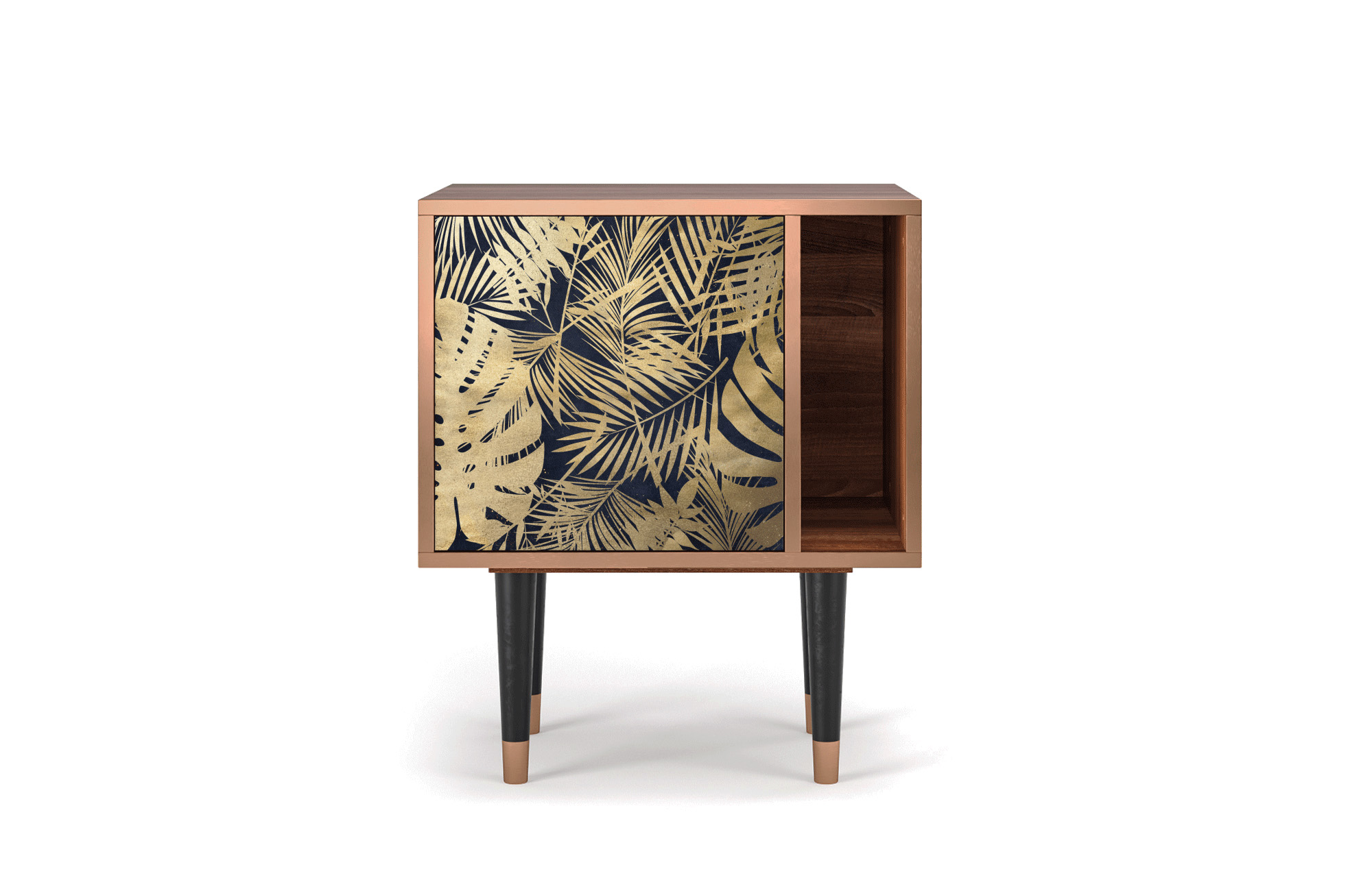 Buffet bleu et jaune 56cm 1 porte Buffet bleu et jaune 56cm 1 porte