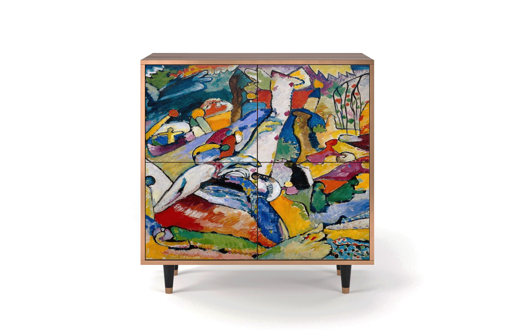 Buffet multicolore 94cm 4 portes Buffet multicolore 94cm 4 portes
