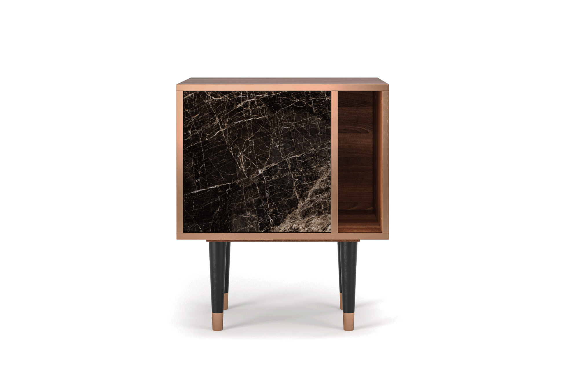 Buffet noir 56cm 1 porte Buffet noir 56cm 1 porte