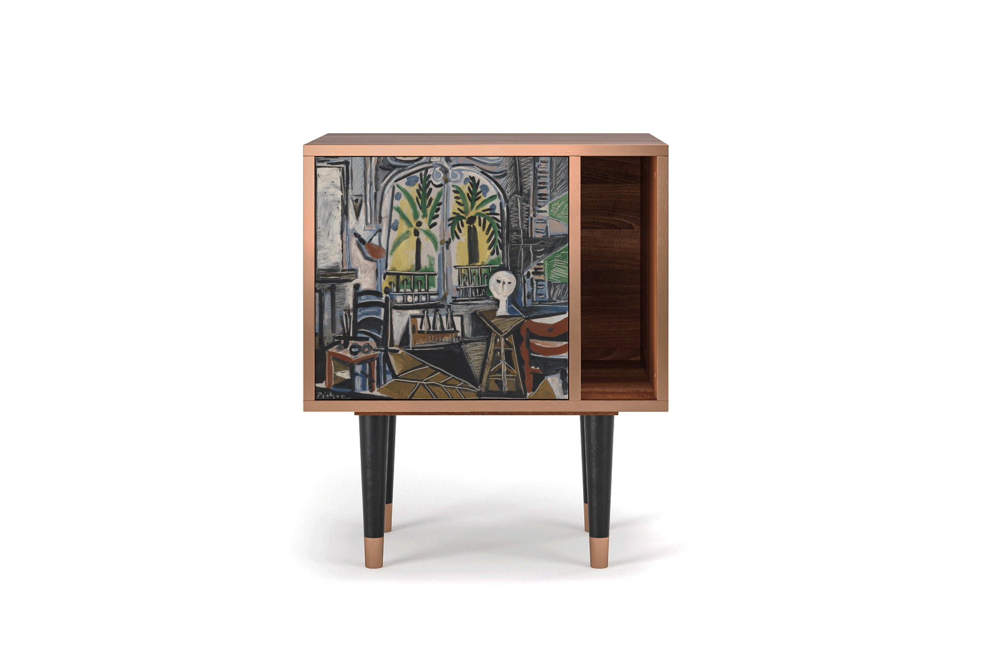 Buffet multicolore 56cm 1 porte Buffet multicolore 56cm 1 porte