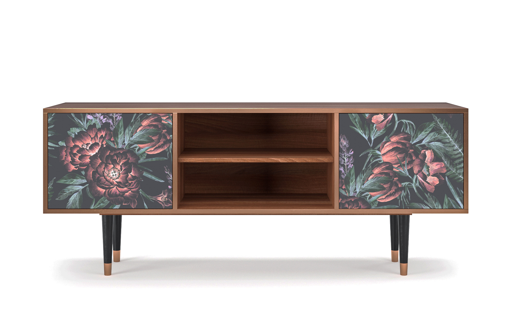Meuble TV multicolore 170cm 2 portes