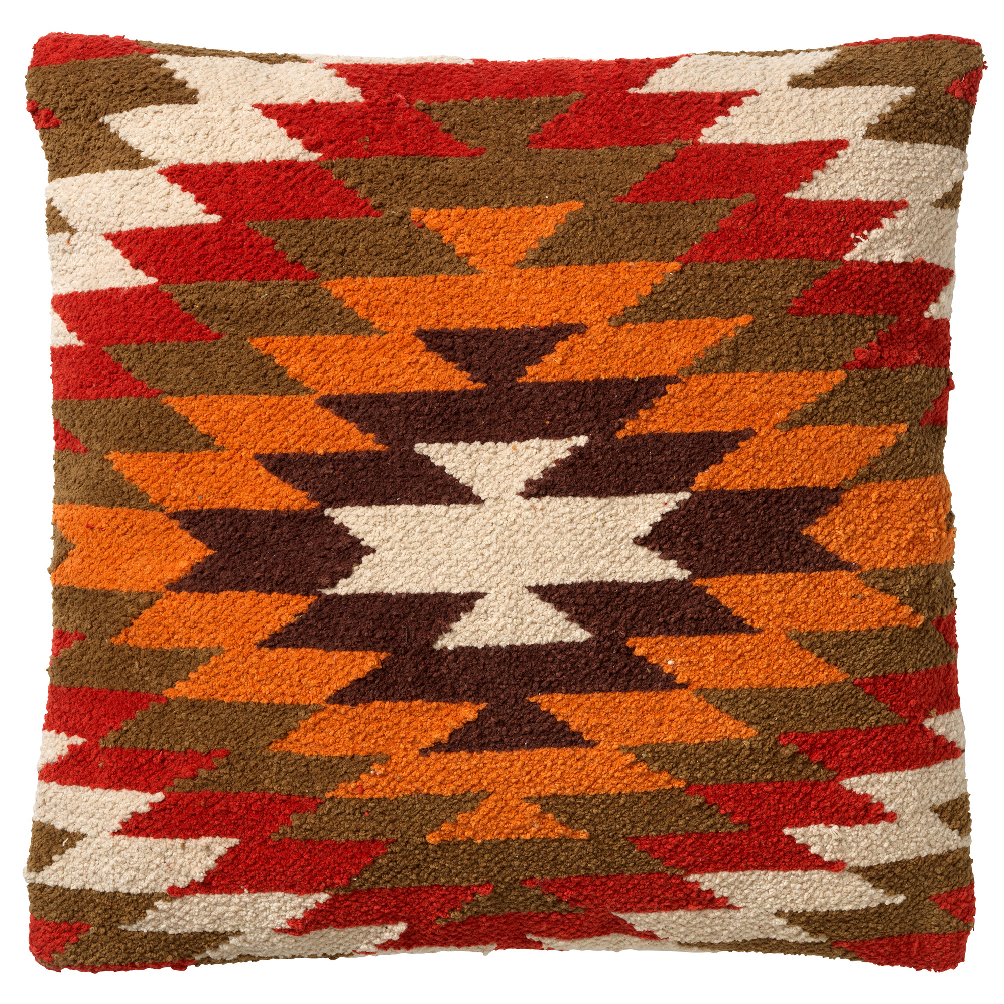 Coussin - marron en coton 45x45 cm avec motif Coussin - marron en coton 45x45 cm avec motif