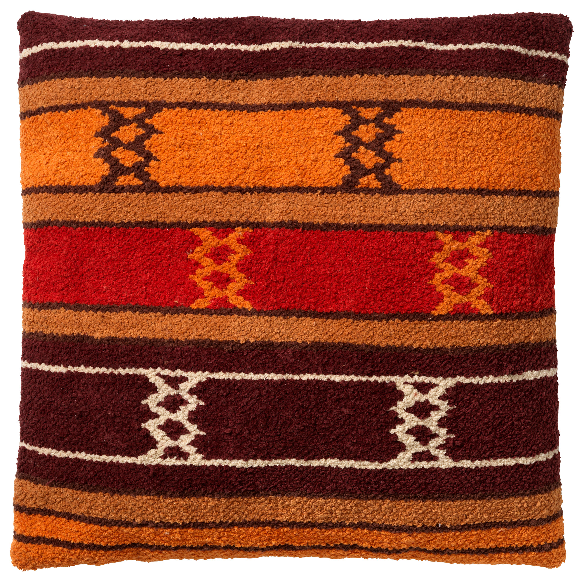 Housse de coussin en coton kian Rouge foncé 45x45 Housse de coussin en coton kian Rouge foncé 45x45