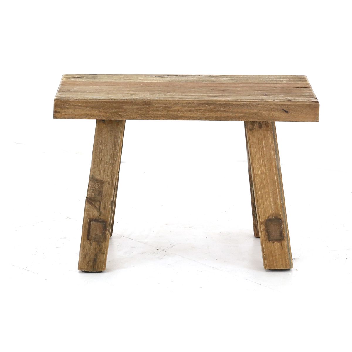 Tabouret bois recyclé 60 cm (photo) Tabouret bois recyclé 60 cm