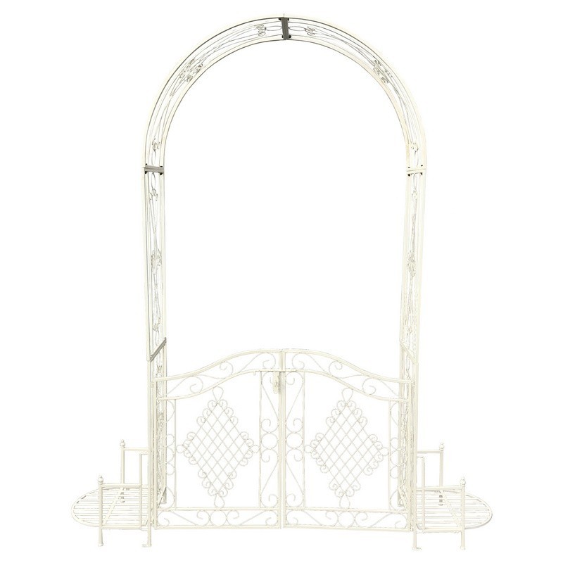 Arche de jardin en fer blanc (photo) Arche de jardin en fer blanc