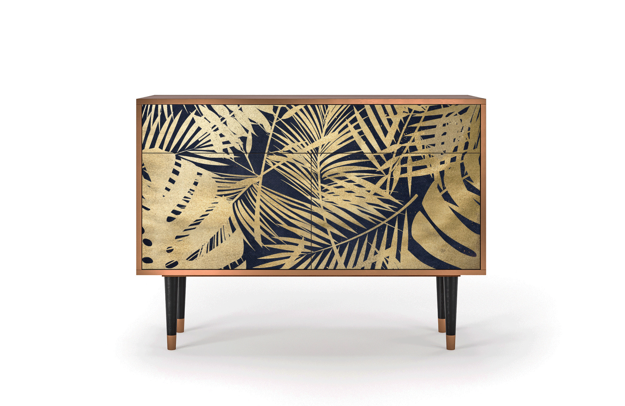 Buffet bleu et jaune 115cm 1 tiroir et 2 portes Buffet bleu et jaune 115cm 1 tiroir et 2 portes