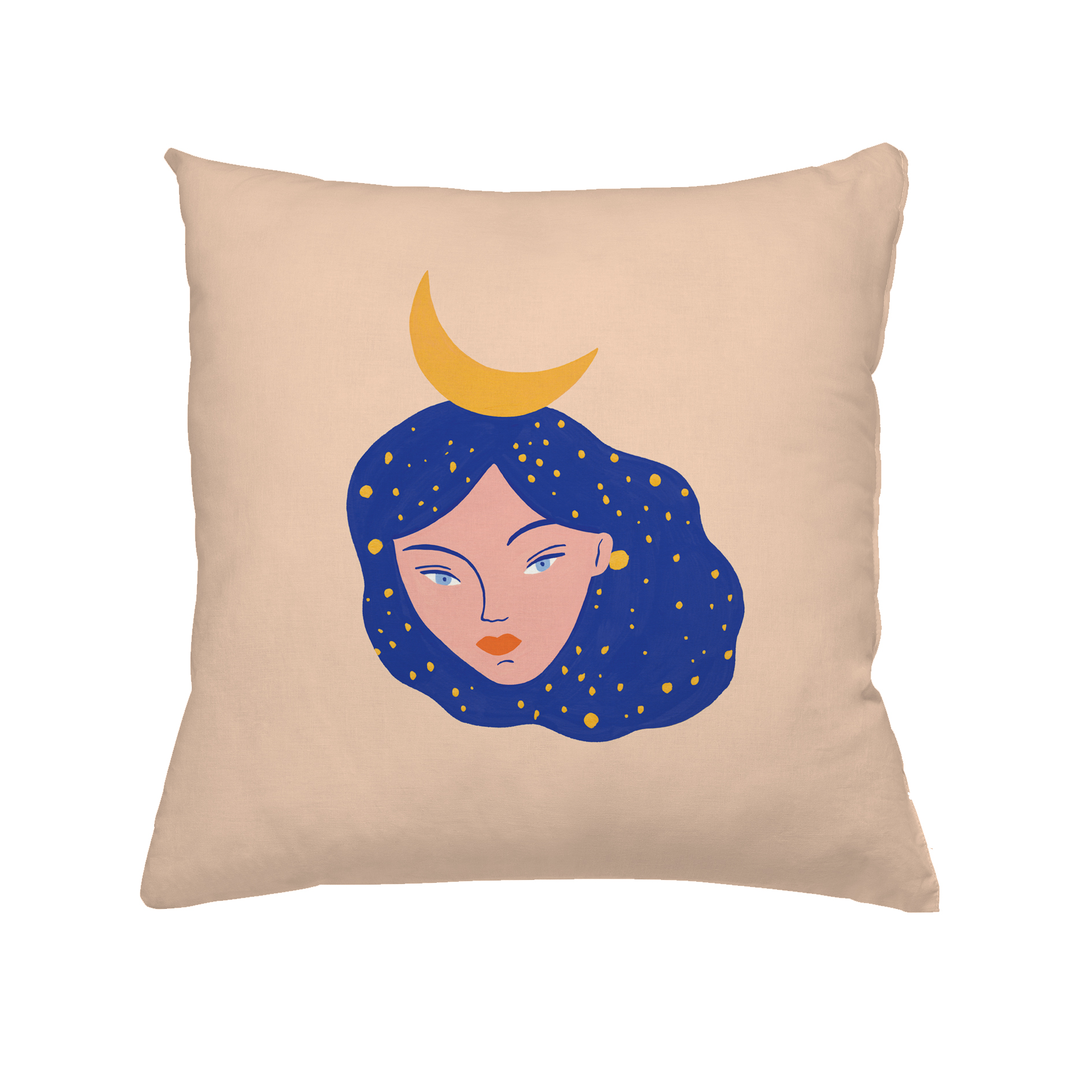 Coussin en coton nuit 40x40 cm (photo) Coussin en coton nuit 40x40 cm