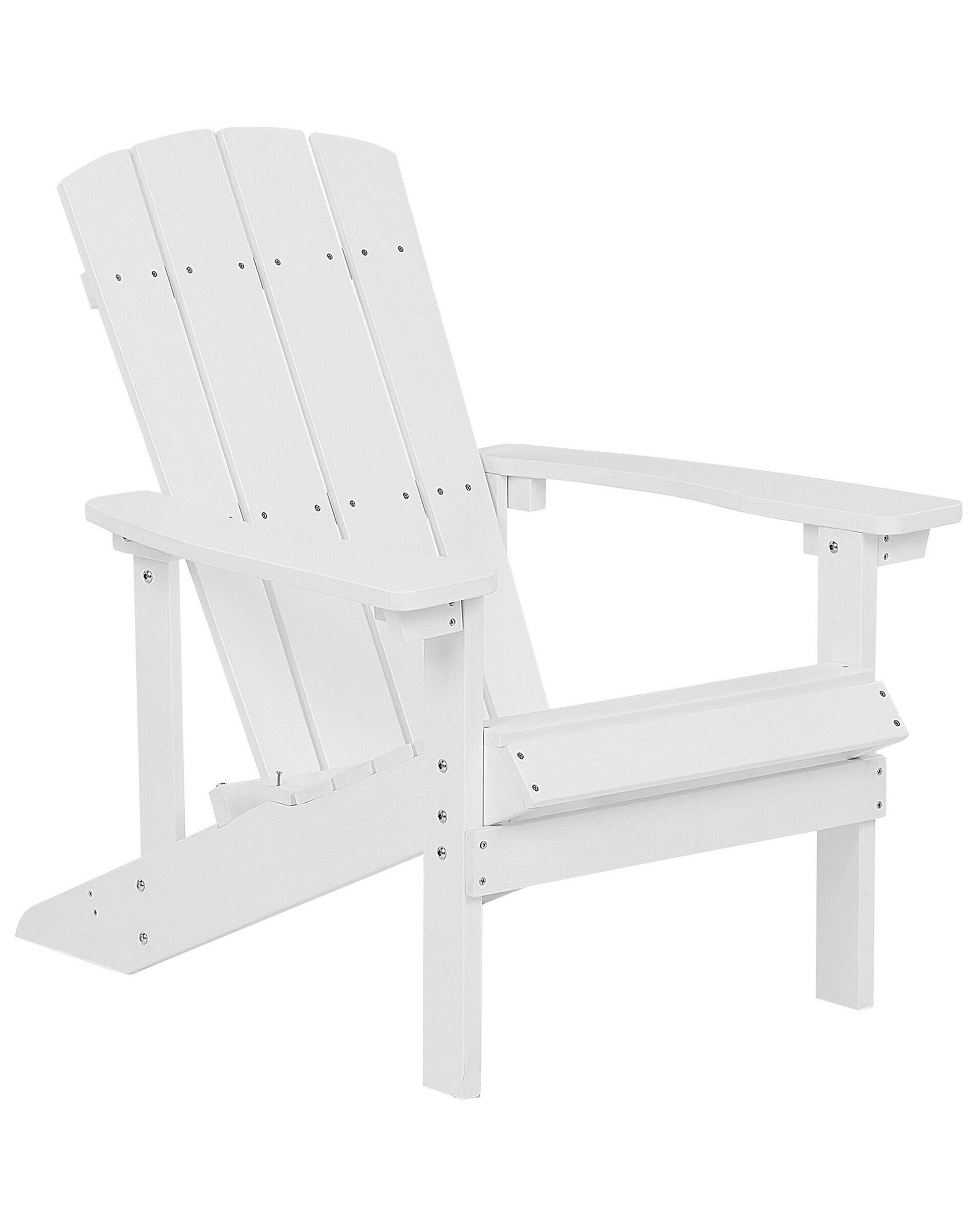 Fauteuil bas de jardin blanc