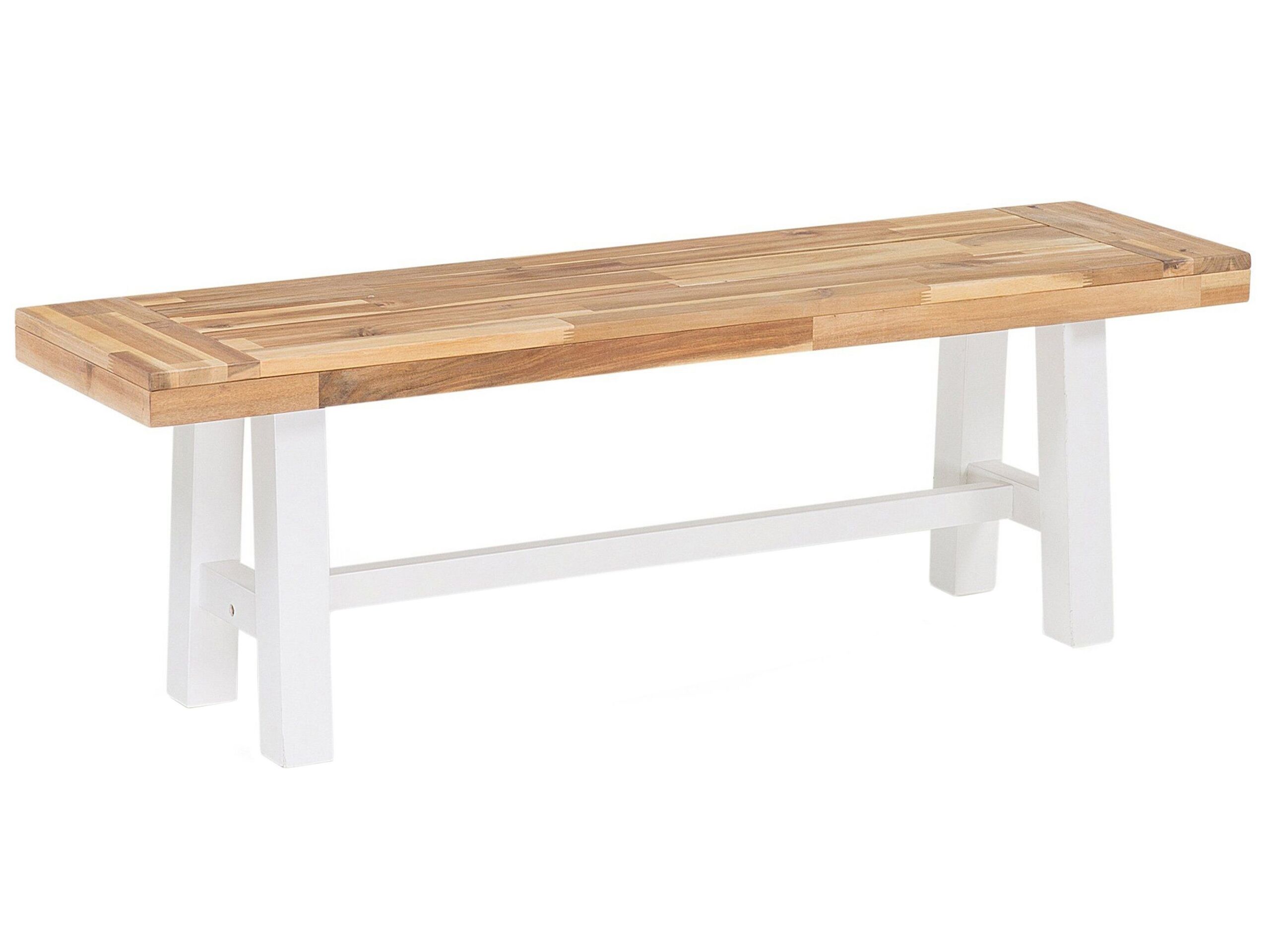 Banc Bois 140 cm Blanc