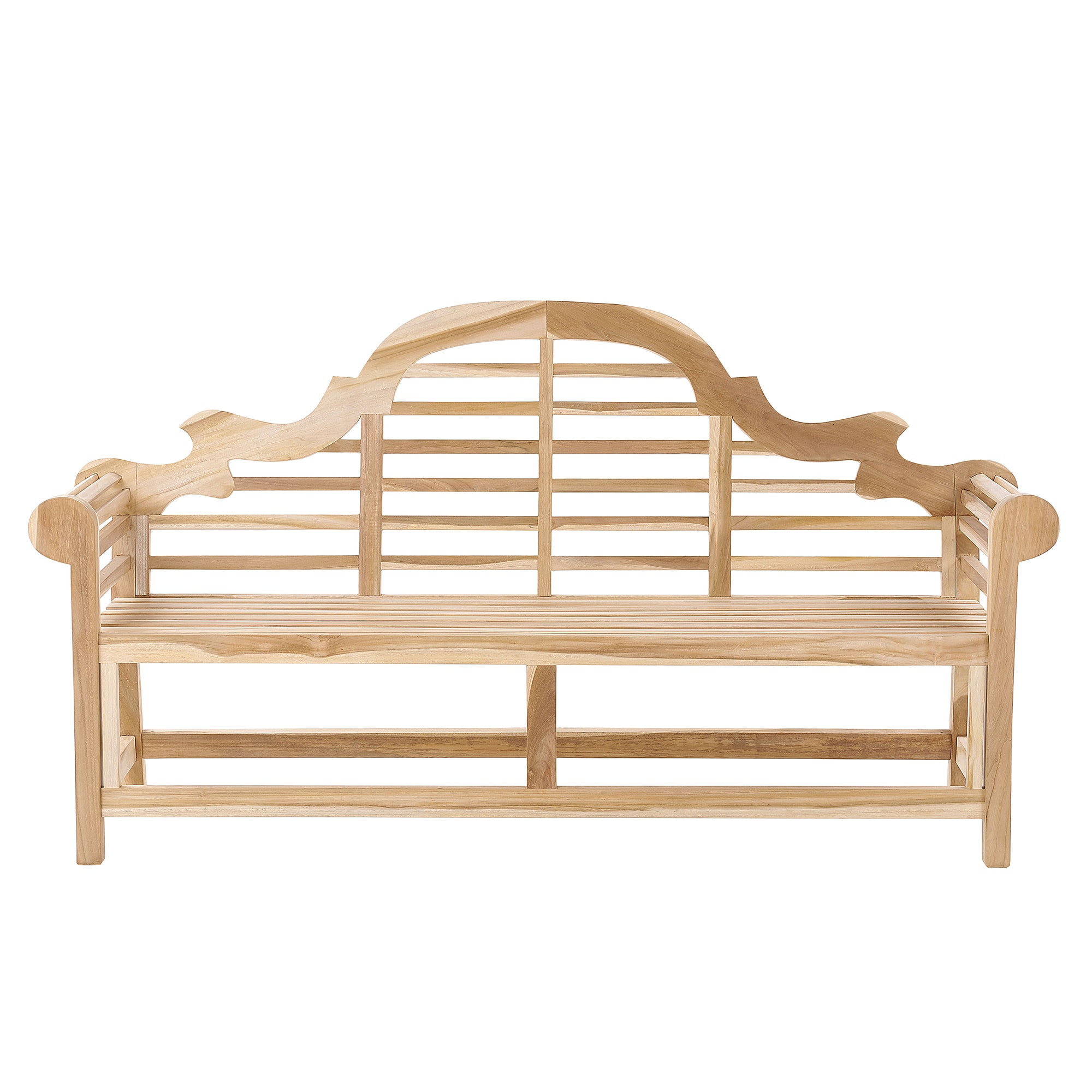 Banc de jardin en bois de teck clair 180 cm