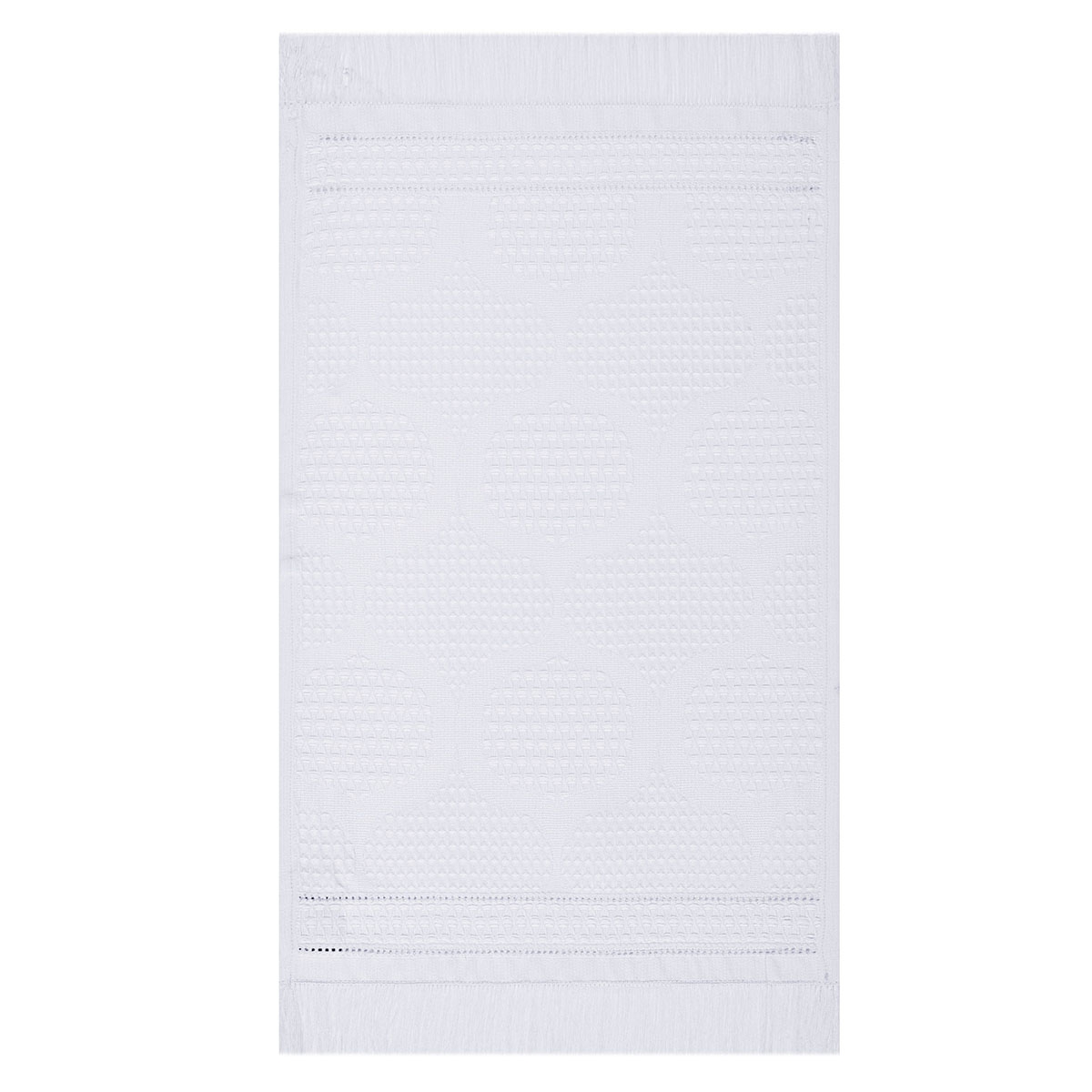 serviette de bain en coton blanc 30 x 50