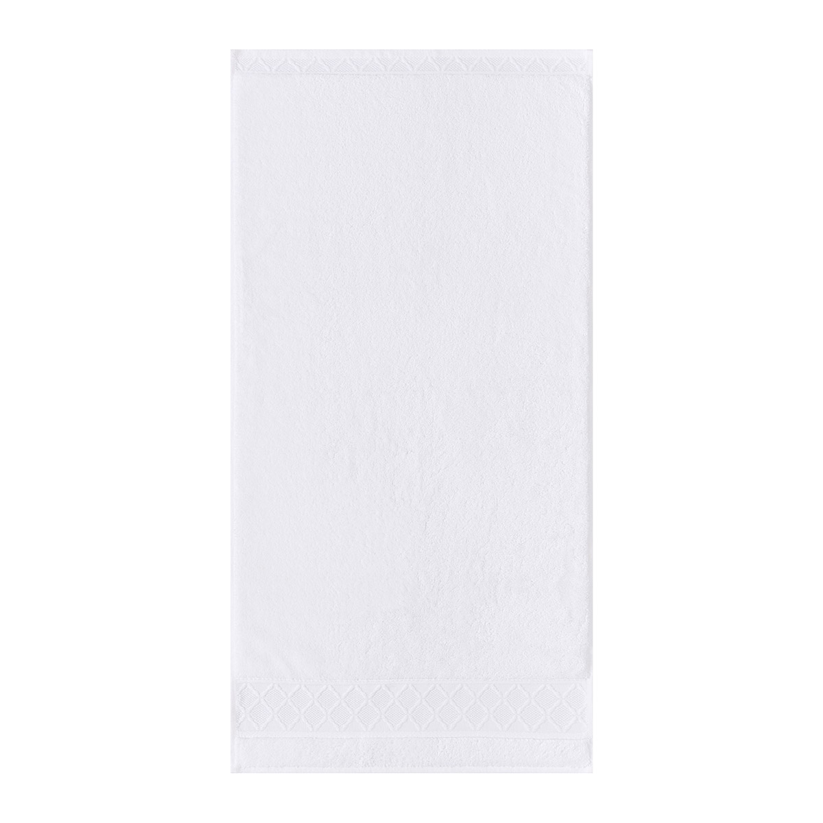 serviette de bain en coton blanc 50 x 100