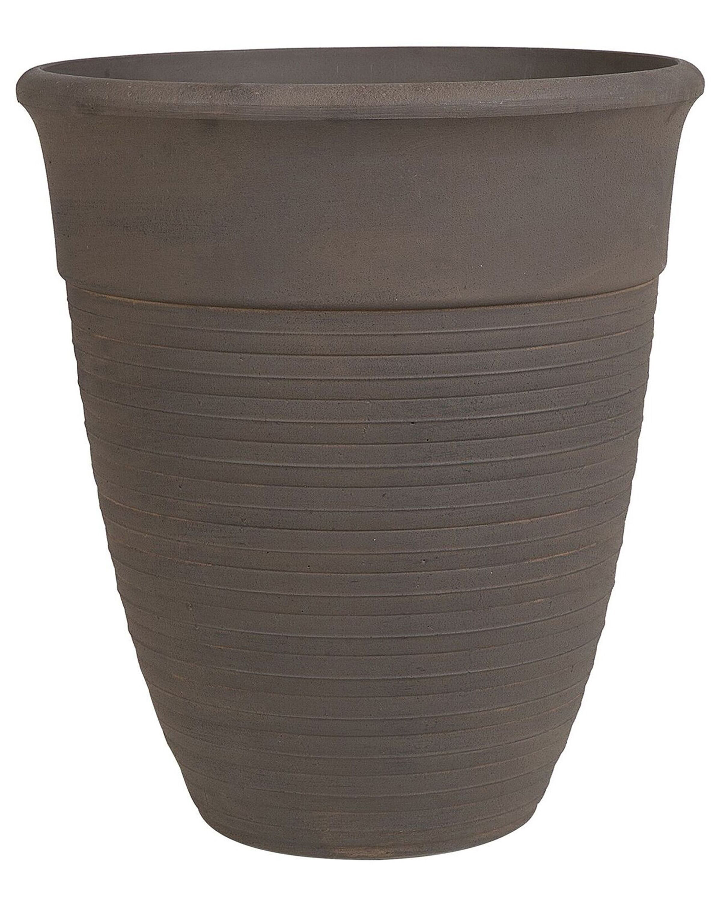 Pot de fleurs marron D43 cm
