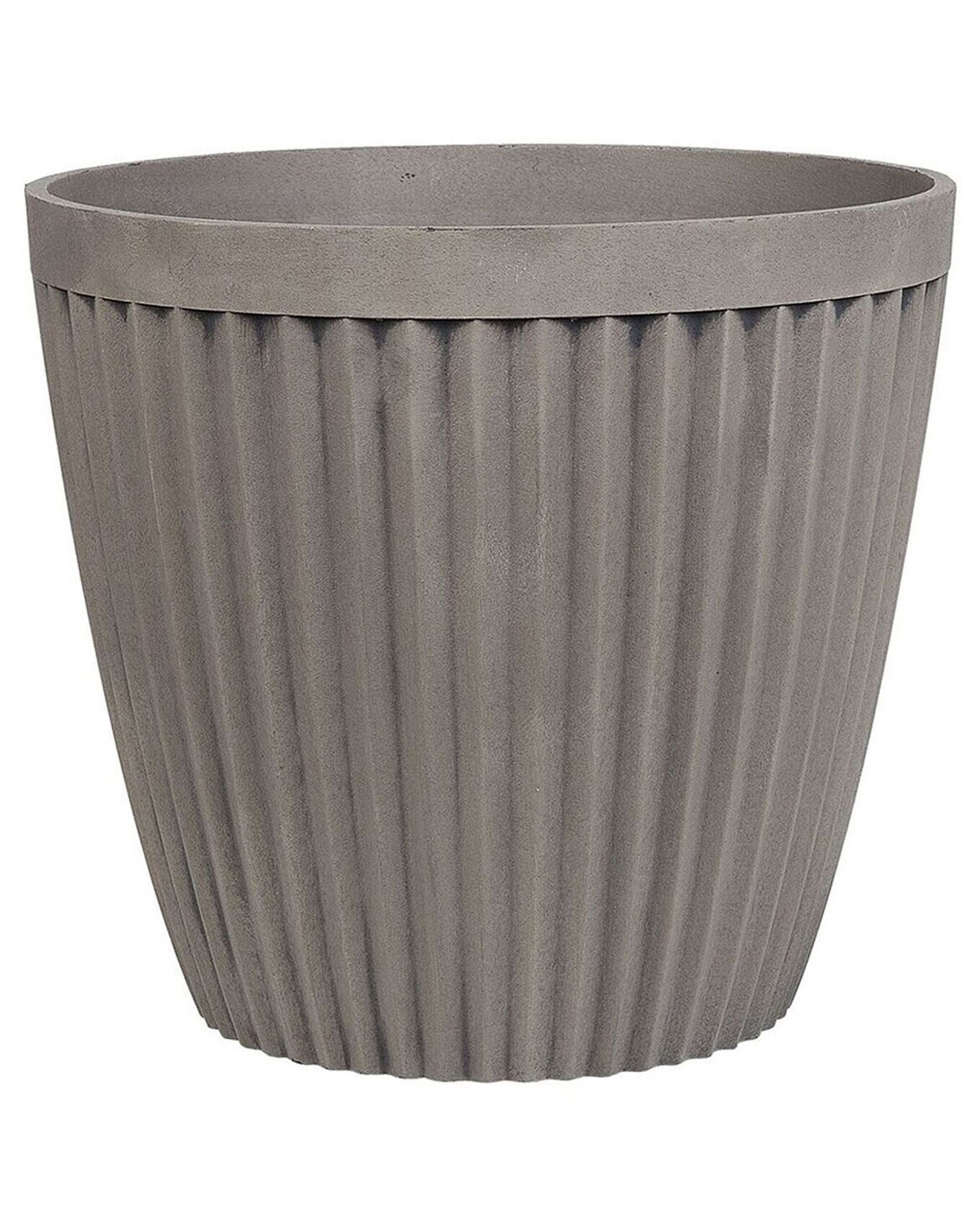 Pot de fleurs taupe D36 cm