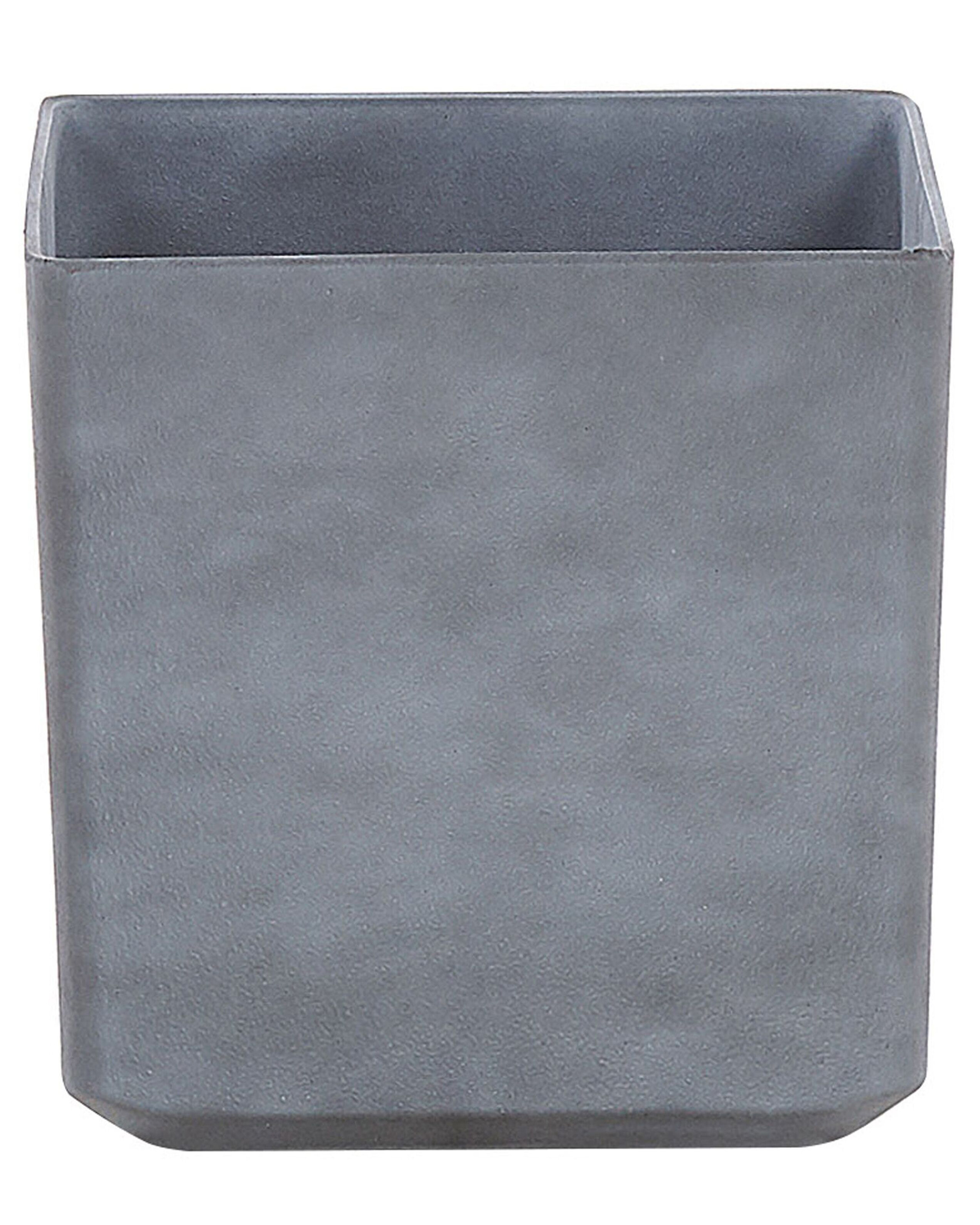 Pot de fleurs gris carré 35x35