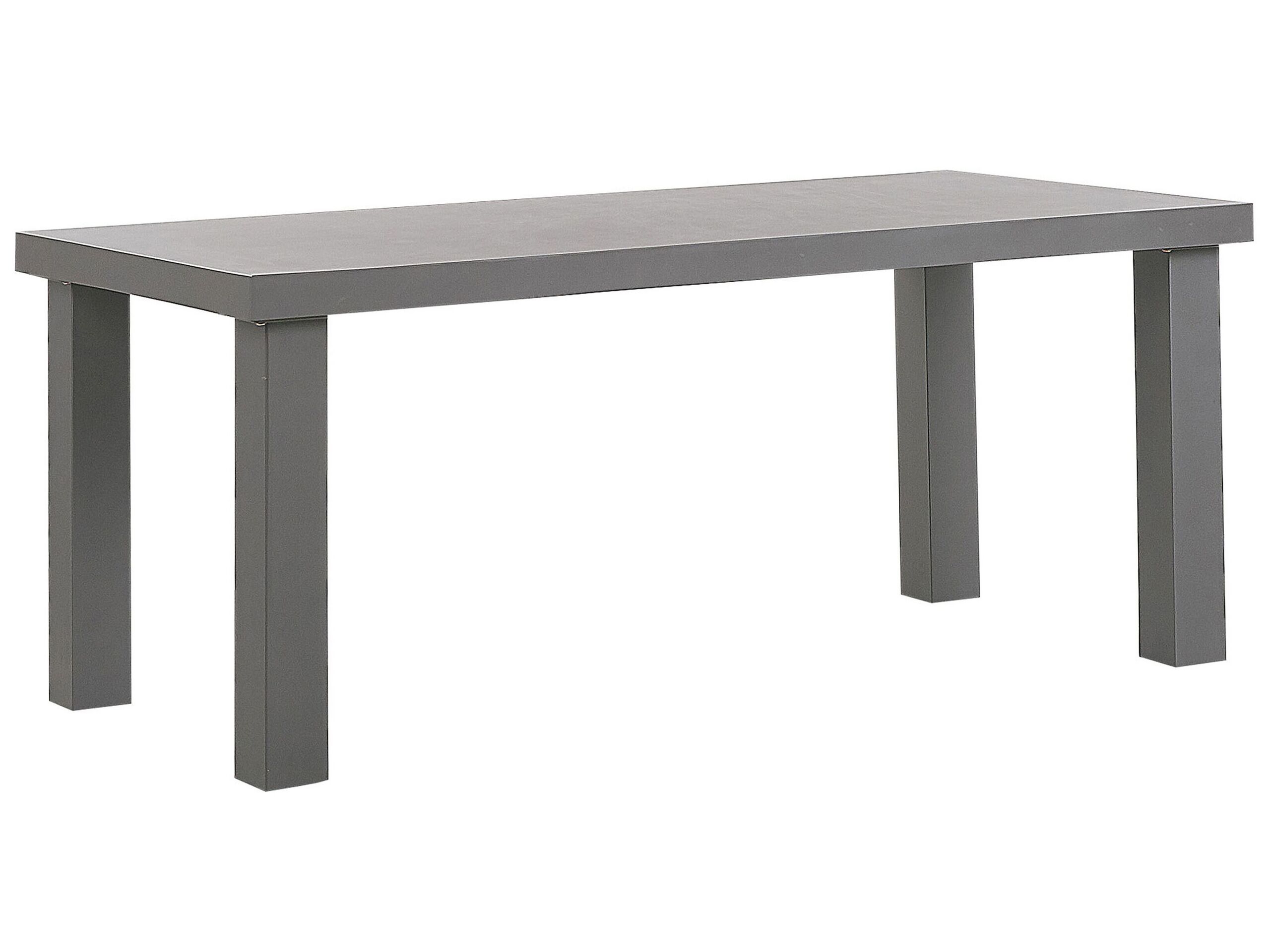 Table de salle à manger 6 personnes en fibre-ciment gris