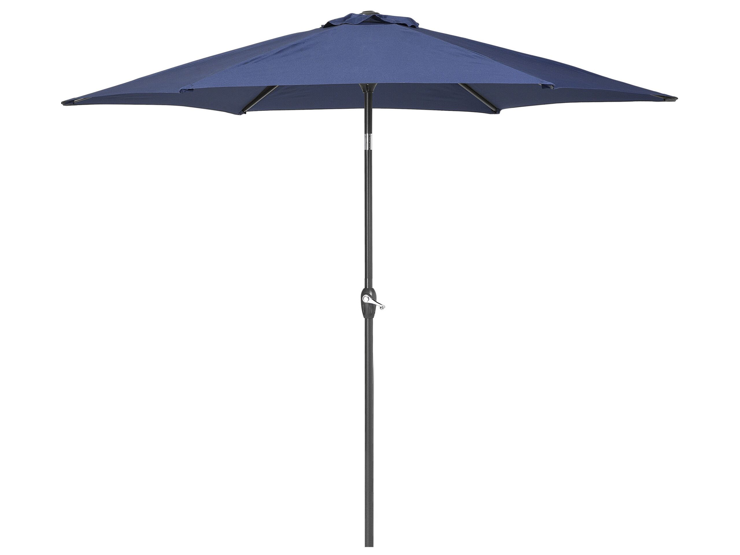 Parasol bleu marine pour jardin 267 cm