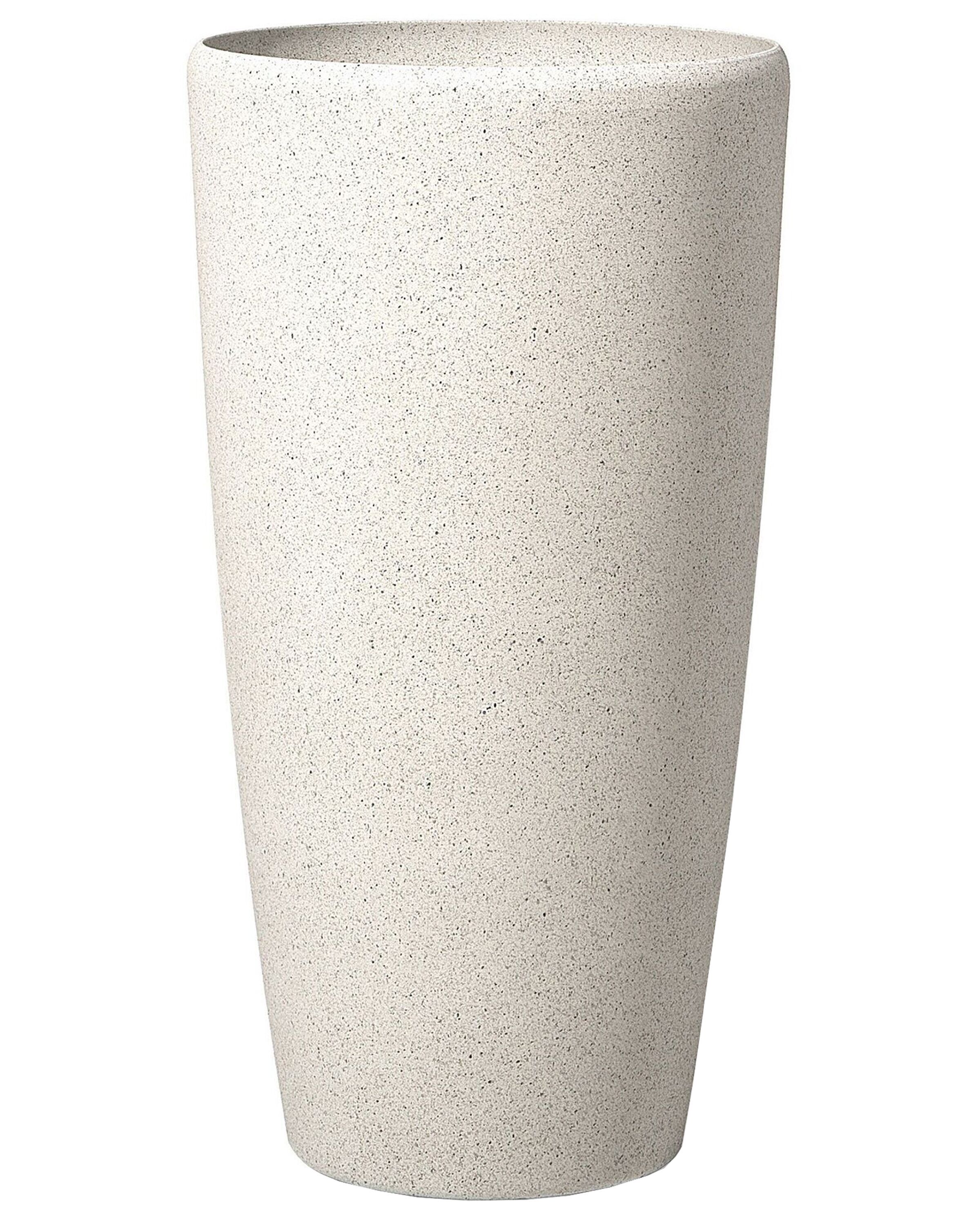 Cache-pot d'extérieur en pierre beige H75