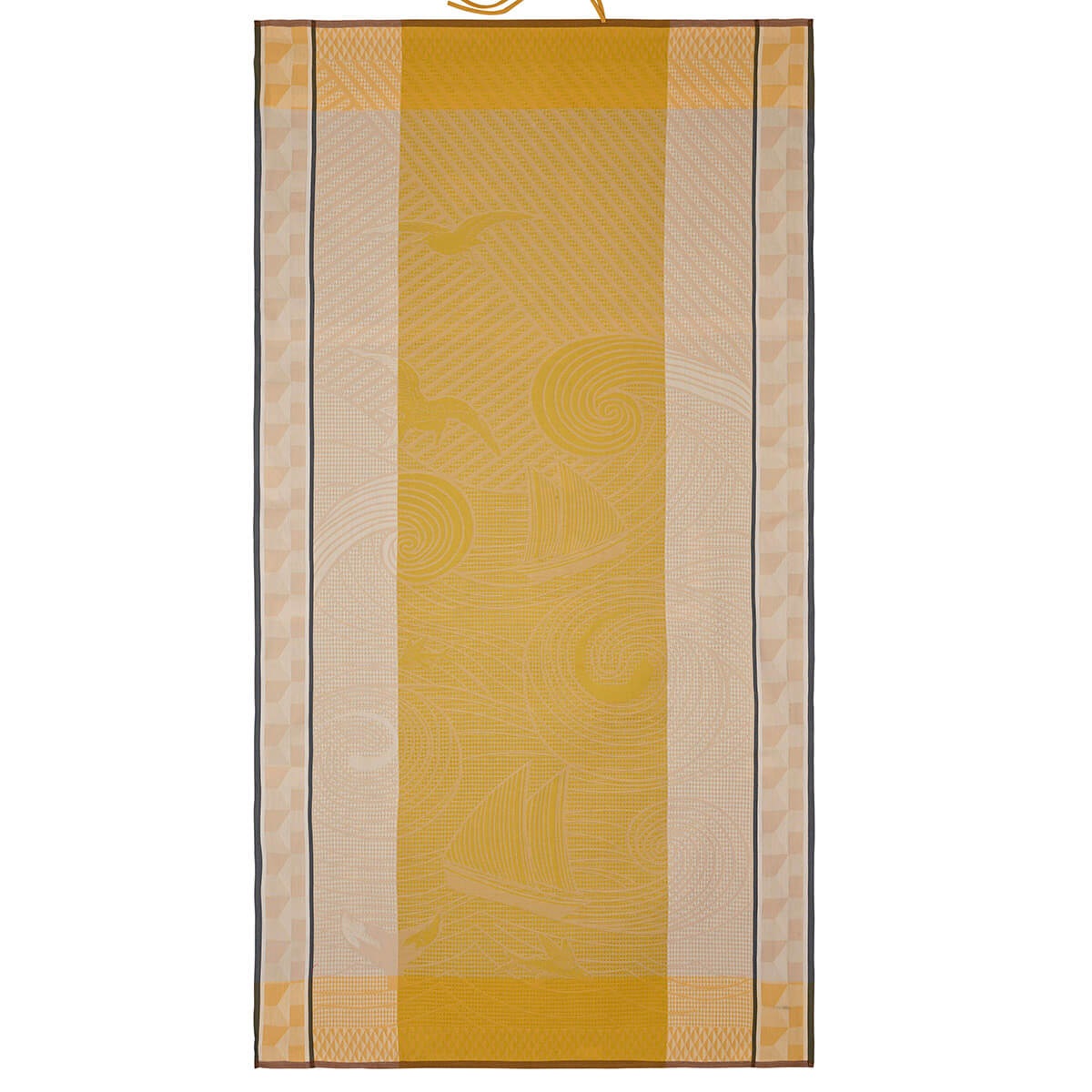 Drap de plage en coton sable 100 x 200 Drap de plage en coton sable 100 x 200