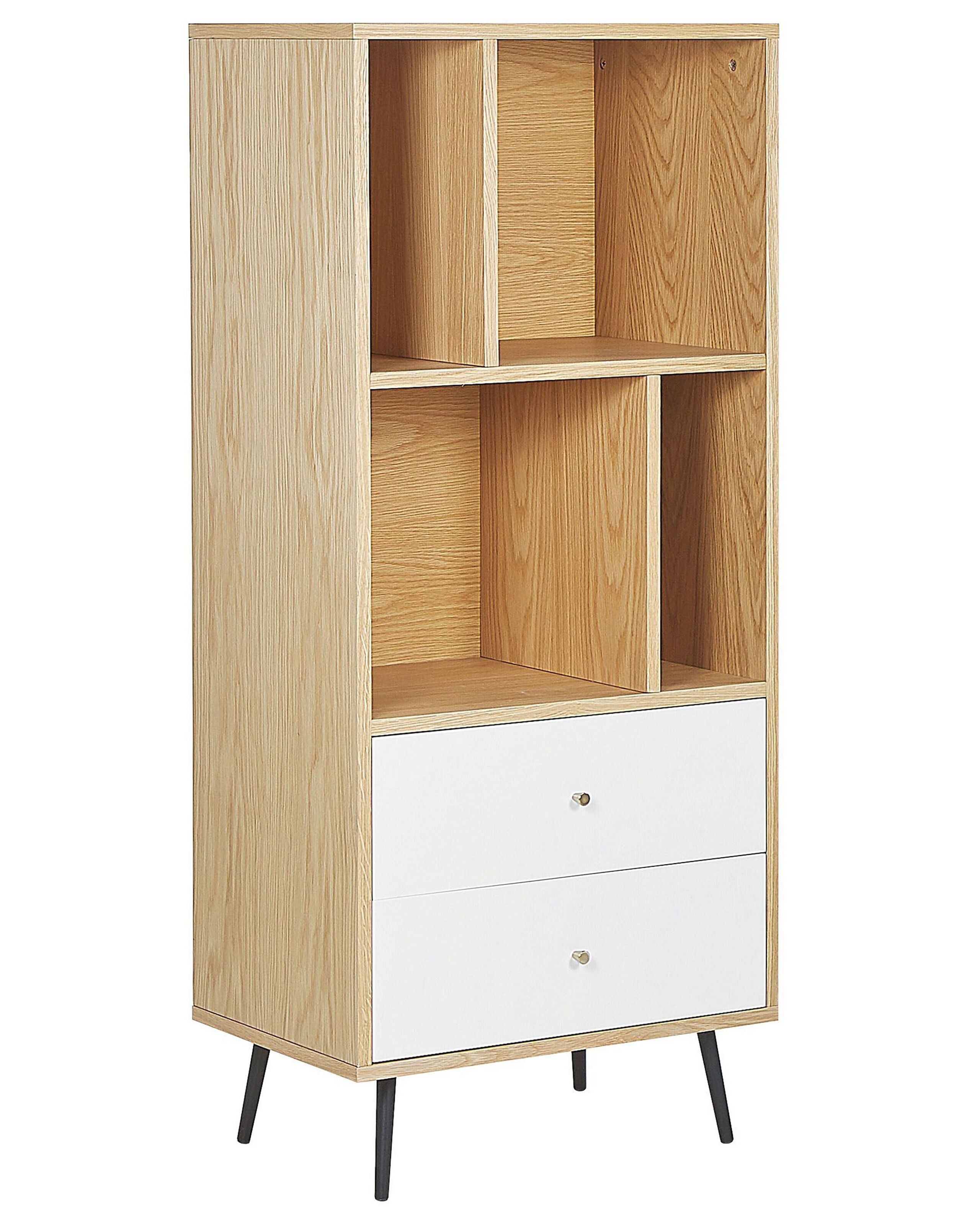 Bibliothèque blanche et bois clair (photo) Bibliothèque blanche et bois clair