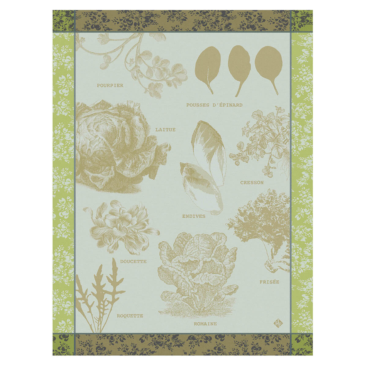 Torchon en coton endive 60 x 80 Torchon en coton endive 60 x 80