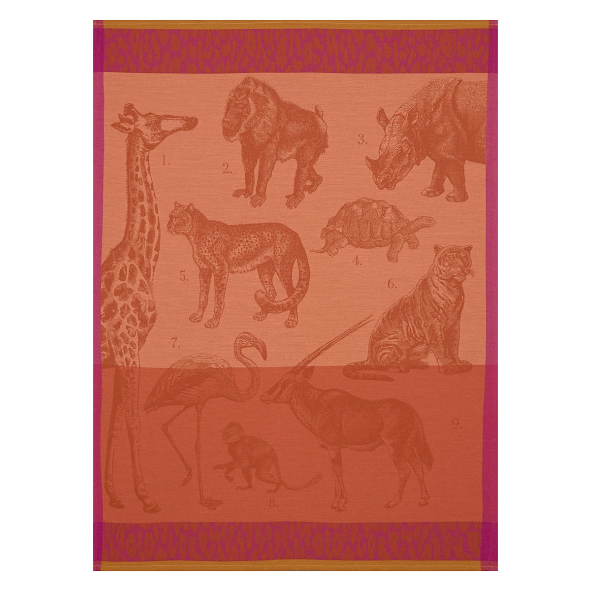 Torchon en coton fauve 60 x 80 Torchon en coton fauve 60 x 80