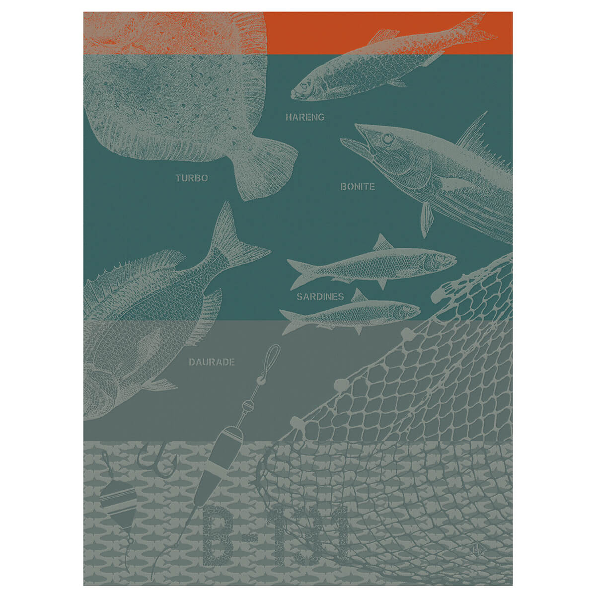 Torchon en coton filet 60 x 80 Torchon en coton filet 60 x 80