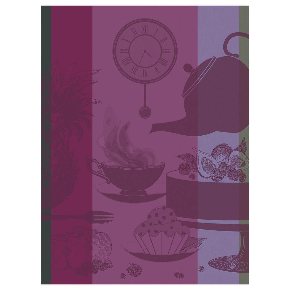 Torchon en coton fuschia 60 x 80 Torchon en coton fuschia 60 x 80