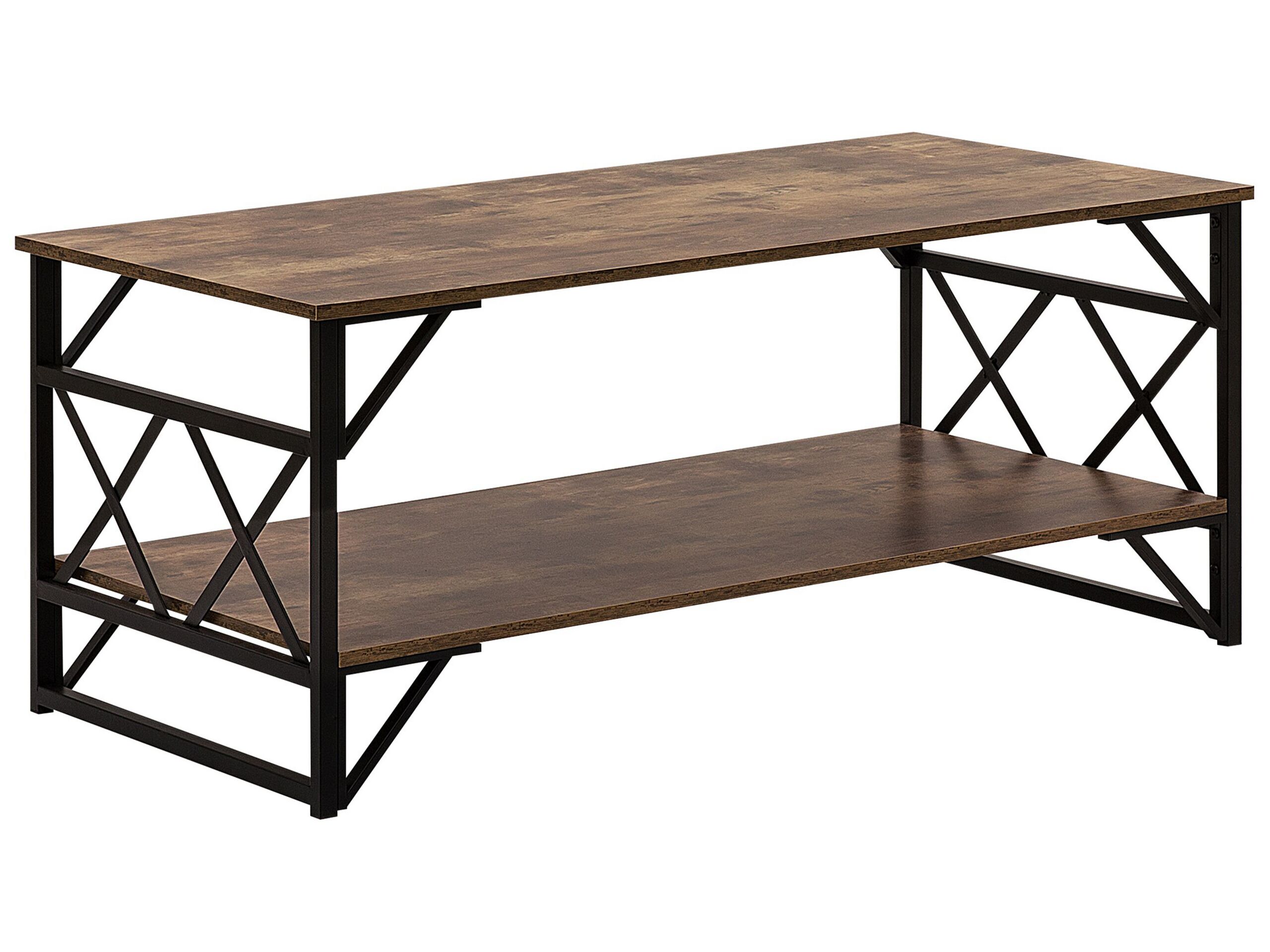 Table basse Panneau de particules de bois effet Marron