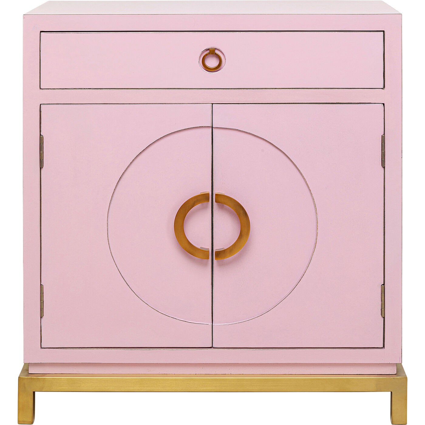 Buffet 2 portes 1 tiroir en peuplier rose Buffet 2 portes 1 tiroir en peuplier rose