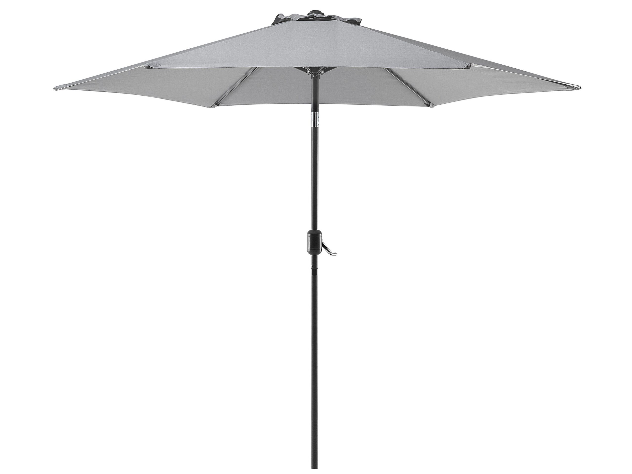 Parasol de jardin gris foncé Ø 270 cm